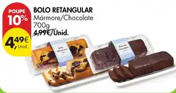 Pingo Doce Bolo retangular mármore/chocolate promoção