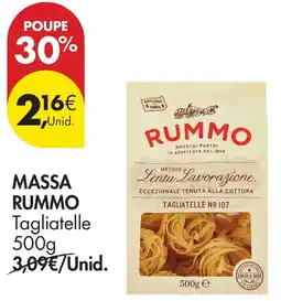 Pingo Doce Massa rummo tagliatelle promoção