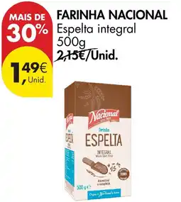 Pingo Doce Farinha nacional espelta integral promoção