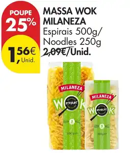 Pingo Doce massa wok milaneza promoção
