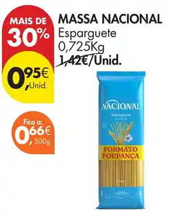 Pingo Doce massa nacional esparguete promoção