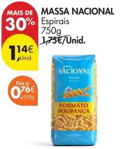 Pingo Doce massa nacional espirais promoção