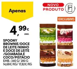 Continente Spoony brownie/doce de leite/ninho e doce de leite/goiabada e coco/pistácio promoção