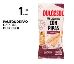 Continente palitos de pão c/ pipas dulcesol promoção