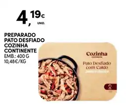 Continente Pato desfiado cozinha continente promoção