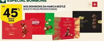 Nos bombons da marca nestlé