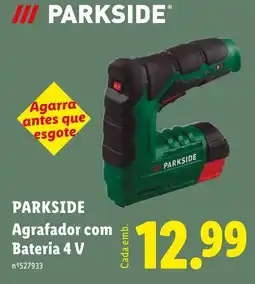 Lidl Parkside agrafador com bateria 4 v promoção
