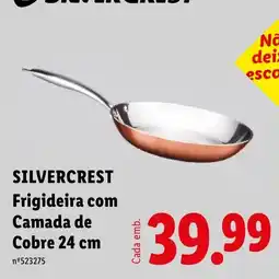 Lidl silvercrest frigideira com camada de cobre promoção