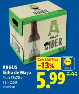 Lidl Argus sidra de maçã promoção