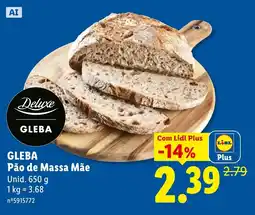 Lidl Gleba pão de massa mãe promoção