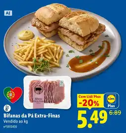 Lidl Bifanas da Pá Extra-Finas promoção