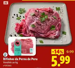 Lidl Bifinhos da Perna de Peru promoção