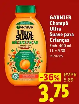 Lidl Garnier champô ultra suave para crianças promoção