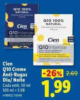 Lidl Cien Q10 Creme Anti-Rugas Dia/ Noite promoção