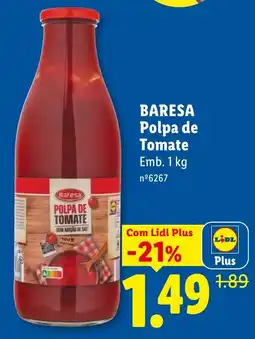Lidl Baresa polpa de tomate promoção
