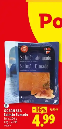Lidl Ocean Sea Salmão Fumado promoção