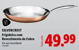 Lidl silvercrest frigideira com revestimento de cobre promoção