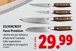 Lidl silvercrest facas premium promoção