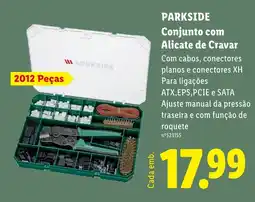 Lidl Parkside conjunto com alicate de cravar promoção