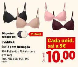 Lidl Esmara sutiã com armação promoção