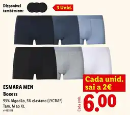 Lidl Esmara men Boxers promoção