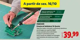 Lidl Parkside estação de soldadura/ar quente promoção
