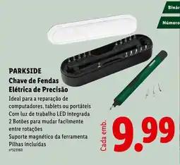 Lidl Parkside chave de fendas elétrica de precisão promoção