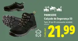 Lidl Parkside calçado de segurança s3 promoção