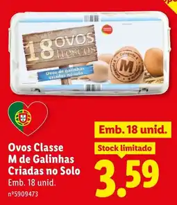 Lidl Ovos Classe M de Galinhas Criadas no Solo promoção