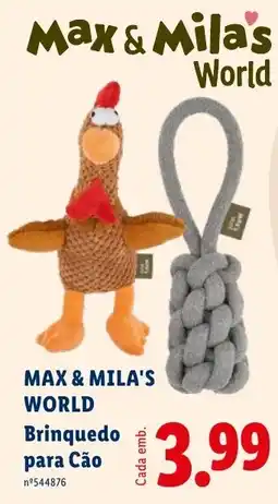 Lidl Max & Mila's World Brinquedo para Cão promoção