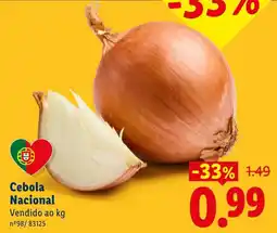 Lidl Cebola Nacional promoção
