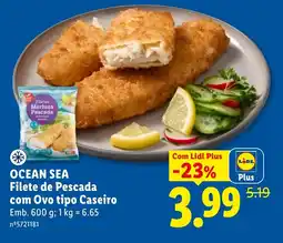 Lidl Ocean Sea Filete de Pescada com Ovo tipo Caseiro promoção