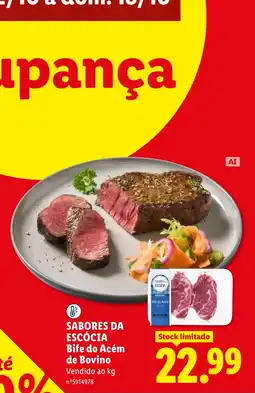 Lidl Sabores da escócia bife do acém de bovino promoção