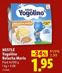 Lidl Nestlé Yogolino Bolacha Maria promoção