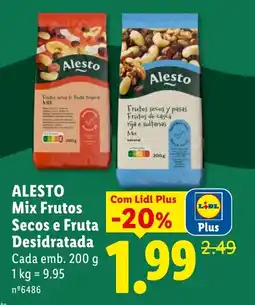 Lidl Alesto Mix Frutos Secos e Fruta Desidratada promoção