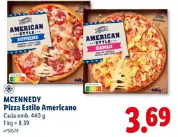 Lidl Pizza Estilo Americano promoção