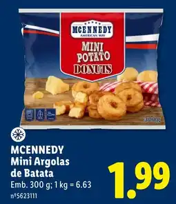 Lidl Mcennedy mini argolas de batata promoção