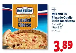 Lidl Mcennedy pizza de queijo estilo americano promoção