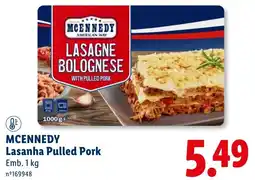 Lidl Mcennedy lasanha pulled pork promoção