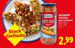 Lidl Mcennedy salsichas para cachorro promoção