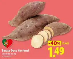 Lidl Batata Doce Nacional promoção