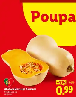Lidl Abóbora Manteiga Nacional promoção