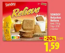 Lidl Sondey Bolachas Relieve promoção