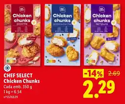 Lidl chef select chicken chunks promoção