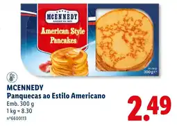 Lidl Mcennedy panquecas ao estilo americano promoção