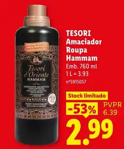 Lidl Tesori Amacidor Roupa Hammam promoção
