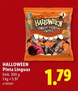 Lidl Halloween pinta línguas promoção