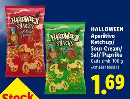 Lidl Halloween snacks promoção