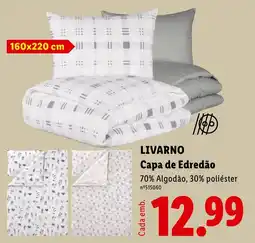 Lidl Livarino capa de edredão promoção