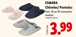 Lidl esmara chinelos/pantufas promoção